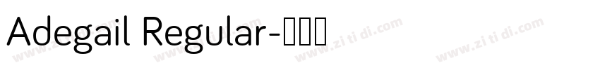 Adegail Regular字体转换